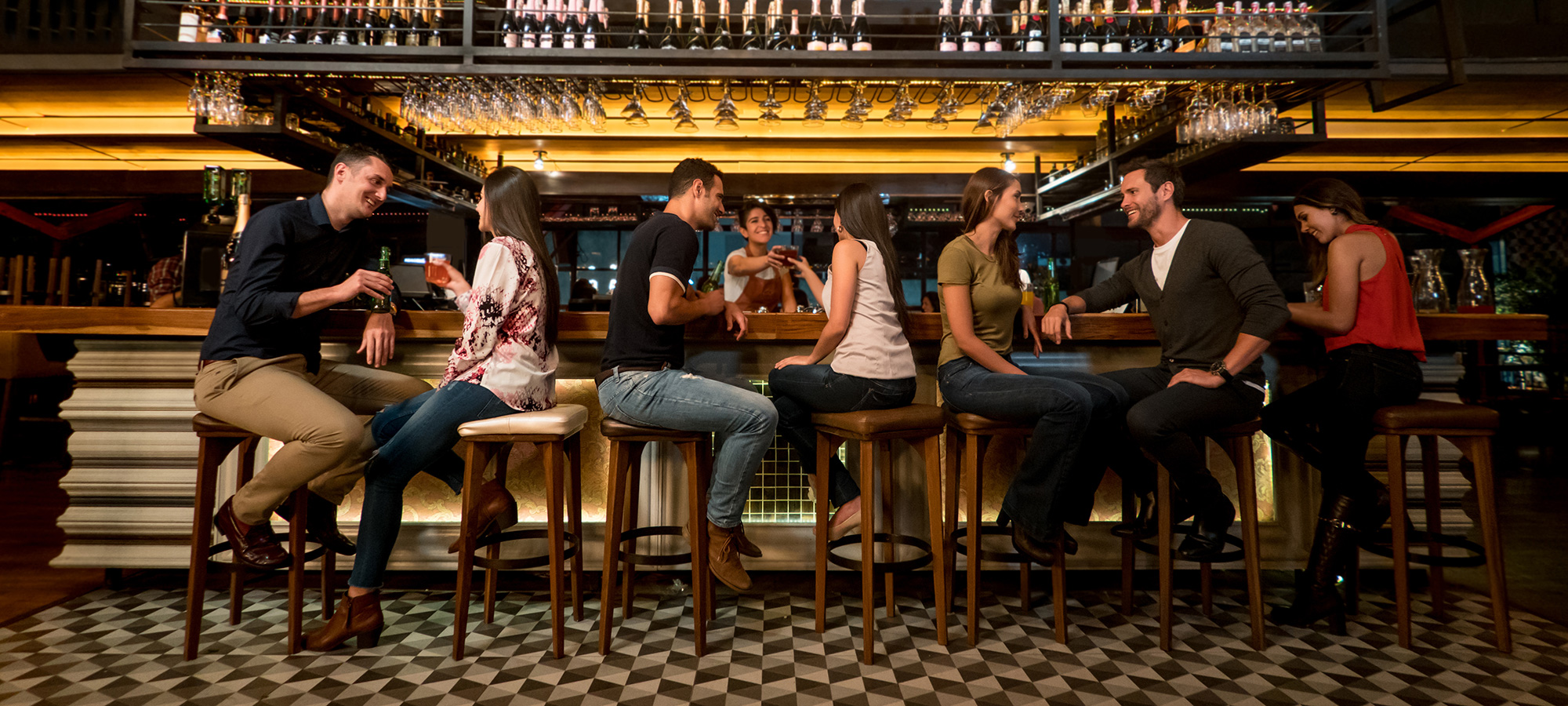 The bar at the Cabaret